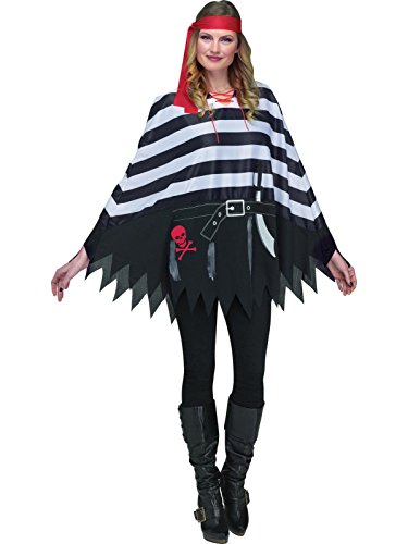 Unbekannt Pirate Poncho Fancy Dress Costume Standard von Fun World