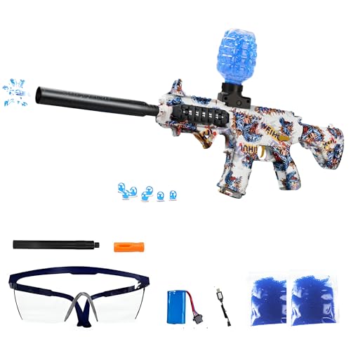 FunBlasters Gelblaster Gun M416 – Automatische elektrische Wasserkugelpistole – 20.000 Bälle und Brillen – Watersoft Leistungsstarkes Gewehr Waffe Gewehr – Erwachsene Gelfire Water Gun von FunBlasters