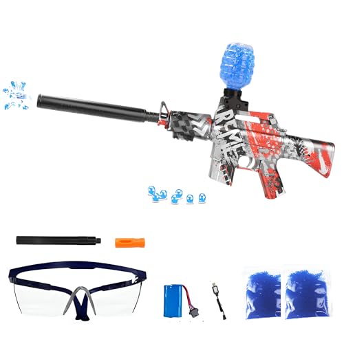 FunBlasters Gelblaster M16A1 – Automatische elektrische Wasserkugelpistole – 20.000 Bälle und Brillen – Watersoft Leistungsstarkes Gewehr Waffe Gewehr – Erwachsene Gelfire Water Gun von FunBlasters