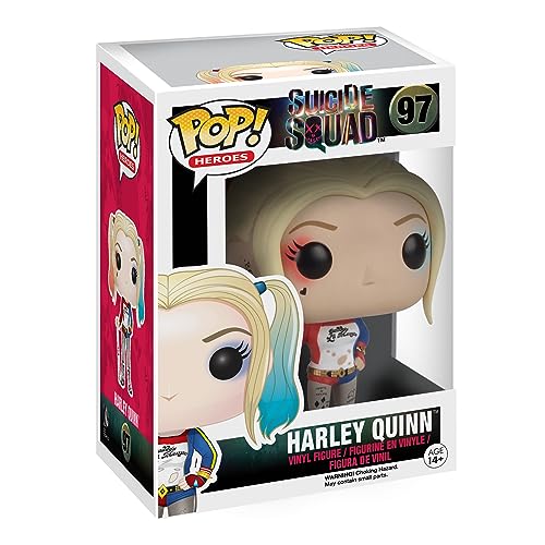 Funko Pop! Movies: Suicide Squad - Harley Quinn - Vinyl-Sammelfigur - Geschenkidee - Offizielle Handelswaren - Spielzeug Für Kinder und Erwachsene - Movies Fans - Modellfigur Für Sammler und Display von Funko