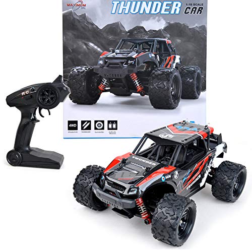 FunTomia Maximum RC Monster Truck - 4WD Thunder Car 36km/h ferngesteuertes Auto - Ersatzteile (1x Monster Truck/Thunder Car) von FunTomia