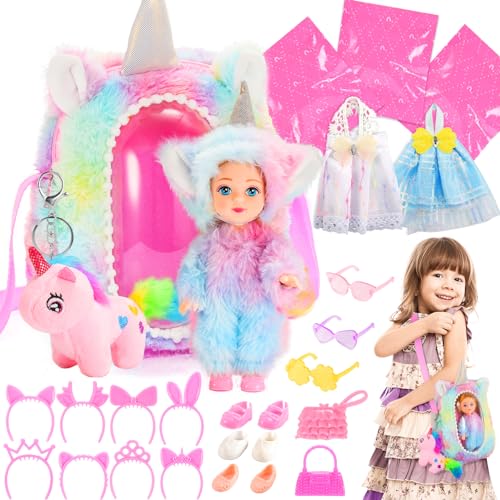 Funblitz Einhorn Geschenke für Mädchen, Pferde Geschenk Mädchen 3 4 5 6 7 Jahre Spielzeug ab 3-6 Jahre Mädchen Cutie Reveal Puppe Spiele ab 3 4 5 6 Jahren Kinderspielzeug ab 3-6 Jahre von Funblitz