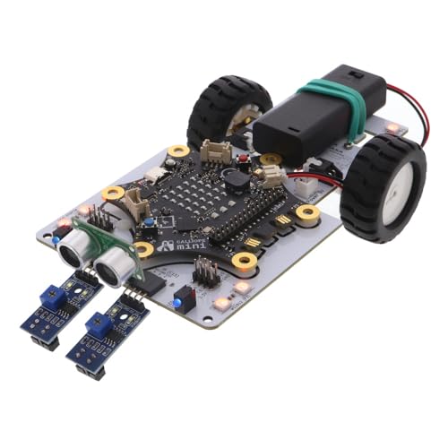 Funduino "Calle - Roboter Chassis kompatibel mit Calliope Mini V3 | Plug & Play, inkl. Sensoren und Antriebsräder | Ideal für Programmierprojekte und Schulprojekte von Funduino