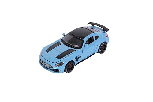 Funfy Mercedes Benz AMG GT 1:32 Scale Scalable Car | Assorted | Plastic and Metal | Openable Doors, Bonnet & Tailgate with LED | Music for Immersive Playing Experience | for Kids von Funfy