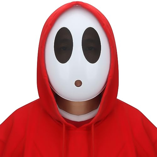 Funhoo Unisex Weiße Maske Halloween Kunststoff Vollgesichtsmaske Helm Kostüm Zubehör Cosplay Requisiten für Erwachsene (Herren) von Funhoo