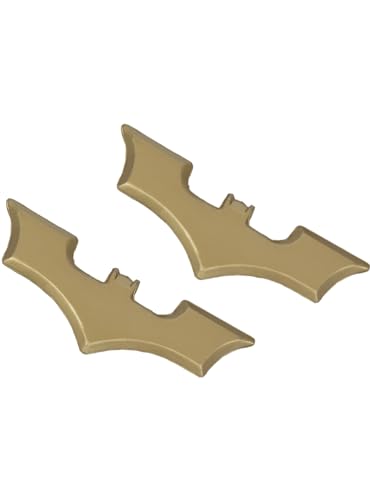 Funidelia | 2 Batarangs für Jungen The Dark Knight, Superhelden, DC Comics - Zubehör für Kinder, Zubehör für Kostüm - Gold Funidelia | 2 Batarangs für Jungen The Dark Knight, Superhelden, DC Comics - Zubehör für Kinder, Zubehör für Kostüm - Gold von Funidelia