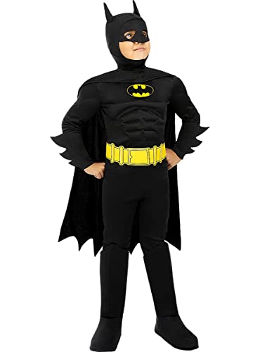 Funidelia | Batman Kostüm für KInder 100% OFFIZIELLE für Jungen Größe 10-12 Jahre The Dark Knight (Der dunkle Ritter), Superhelden, DC Comics, Fledermausmann - Farben: Bunt, Zubehör für Kostüm von Funidelia