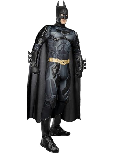 Funidelia | Batman The Dark Knight Kostüm für Herren Superhelden, DC Comics - Kostüme für Erwachsene & Verkleidung für Partys, Karneval & Halloween - Größe L - Schwarz von Funidelia