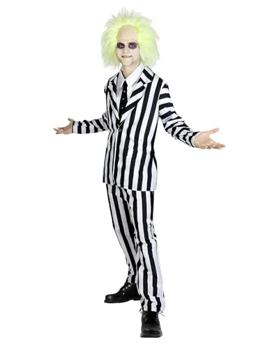 Funidelia Offizielles Beetlejuice Kostüm für Herren mit Jackett, Hose und Krawatte, Beetlejuice Anzug für Erwachsene Tim Burton, Karneval, Halloween und Partys – Größe XXL Funidelia Offizielles Beetlejuice Kostüm für Herren mit Jackett, Hose und Krawatte, Beetlejuice Anzug für Erwachsene Tim Burton, Karneval, Halloween und Partys – Größe XXL von Funidelia