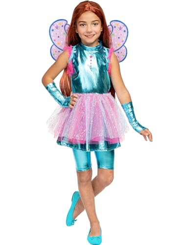 Funidelia | Bloom Kostüm - Winx Club für Mädchen Zeichentrickfilm, Winx club, Film und Serien - Kostüm für Kinder & Verkleidung für Partys, Karneval & Halloween - Größe 3-4 Jahre - Blau von Funidelia