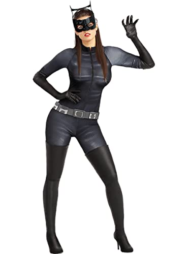 Funidelia | Catwoman Kostüm für Damen Damen Katze, Superhelden, DC Comics, Bösewicht - Kostüme für Erwachsene & Verkleidung für Partys, Karneval & Halloween - Größe XL - Schwarz von Funidelia