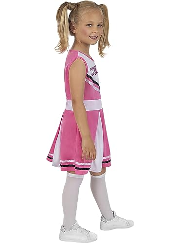 Funidelia | Cheerleader Kostüm rosa für Mädchen Cheerleader, American Football, Gymnasium, Berufe - Kostüm für Kinder & Verkleidung für Partys, Karneval & Halloween - Größe 5-6 Jahre - Rosa von Funidelia