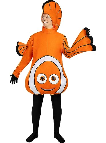 Funidelia | Clownfisch Kostüm für Herren und Damen Tiere - Kostüm für Erwachsene & Verkleidung für Partys, Karneval & Halloween - Größe L - XL - Orange von Funidelia