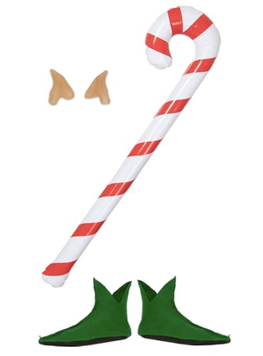 Funidelia | Elfenkostüm Zubehör für Herren und Damen Weihnachtself, Weihnachten, Wichtel - Kostüm für Erwachsene & Verkleidung für Partys, Karneval & Halloween - Grün Funidelia | Elfenkostüm Zubehör für Herren und Damen Weihnachtself, Weihnachten, Wichtel - Kostüm für Erwachsene & Verkleidung für Partys, Karneval & Halloween - Grün von Funidelia