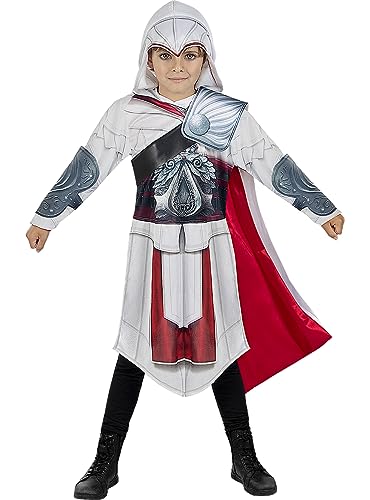 Funidelia | Ezio Auditore Assassins Creed Kostüm für Jungen Games, Film und Serien, Assassin's Creed - Kostüm für Kinder & Verkleidung für Partys, Karneval & Halloween - Größe 10-12 Jahre von Funidelia