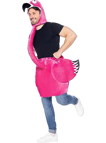 Funidelia | Flamingo Kostüm für Herren und Damen Tiere, Flamingo - Kostüm für Erwachsene & Verkleidung für Partys, Karneval & Halloween - Größe Standard - Rosa von Funidelia