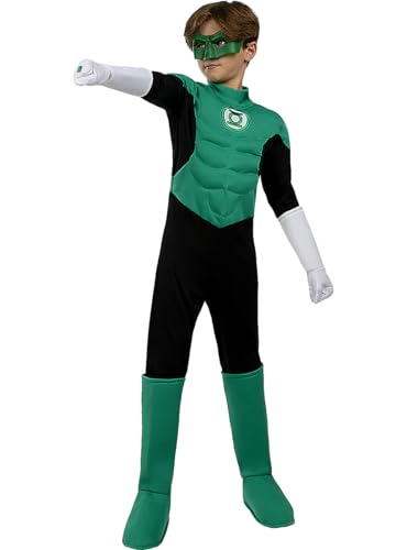 Funidelia | Green Lantern Kostüm für Jungen Superhelden, DC Comics, Liga de la Justicia, Green Lantern - Kostüme für Kinder & Verkleidung für Partys, Karneval & Halloween - Größe 3-4 Jahre - Grün von Funidelia