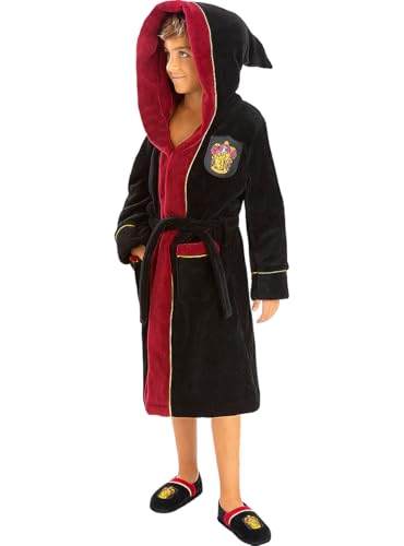 Funidelia | Gryffindor Bademantel - Harry Potter für Jungen und Mädchen Das beste Merchandising, um echte Fans zu Weihnachten, Geburtstagen oder anderen Anlässen zu beschenken - Granatfarben von Funidelia