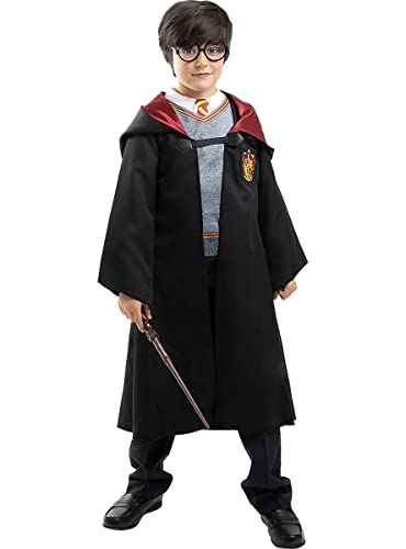 Funidelia | Harry Potter Kostüm für Jungen und Mädchen Zauberer, Gryffindor, Hogwarts - Kostüme für Kinder & Verkleidung für Partys, Karneval & Halloween - Größe 3-4 Jahre - Schwarz von Funidelia