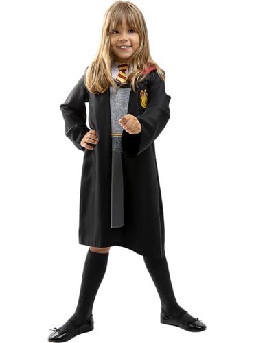 Funidelia | Hermine Granger Kostüm 100% OFFIZIELLE für Mädchen Größe 5-6 Jahre Gryffindor, Zauberer, Film und Serien, Hogwarts, Zubehör für Kostüm - Lustige Kostüme für deine von Funidelia