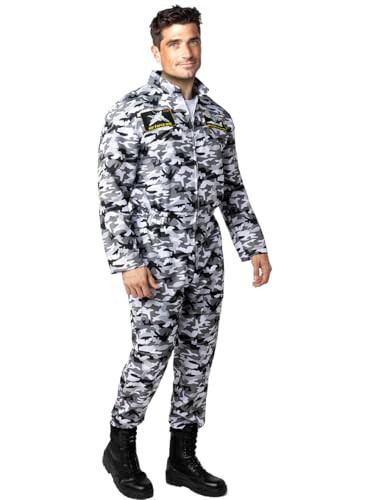 Funidelia | Kampfpilot Kostüm für Herren Flugzeug, Lustige & Ausgefallene, Berufe - Kostüm für Erwachsene & Verkleidung für Partys - Größe S - M - Grün Funidelia | Kampfpilot Kostüm für Herren Flugzeug, Lustige & Ausgefallene, Berufe - Kostüm für Erwachsene & Verkleidung für Partys - Größe S - M - Grün von Funidelia