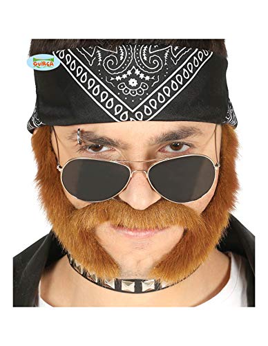 Funidelia Kastanienfarbener Schnurrbart und Backenbart eines Motorradfahrers Funidelia Kastanienfarbener Schnurrbart und Backenbart eines Motorradfahrers von Funidelia