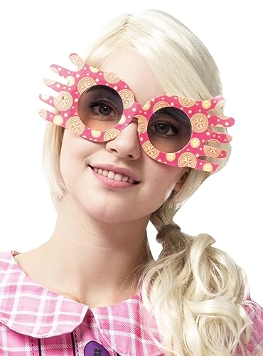 Funidelia | Luna Lovegood Brille für Damen Luna Lovegood, Harry Potter, Hogwarts - Zubehör für Erwachsene, Zubehör für Kostüm - Rosa von Funidelia