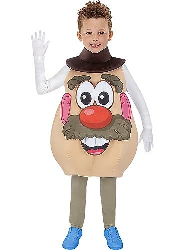 Funidelia | Mr Mrs Potato Kostüm für Jungen und Mädchen Mr. Potato, Lustige & Ausgefallene, Hasbro - Kostüm für Kinder & Verkleidung für Partys, Karneval & Halloween - Größe 7-12 Jahre - Braun von Funidelia