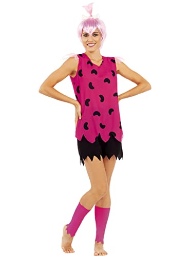 Funidelia | Pebbles Kostüm - Familie Feuerstein für Damen The Flintstones, Höhlenmensch - Kostüme für Erwachsene & Verkleidung für Partys, Karneval & Halloween - Größe XL - Rosa von Funidelia