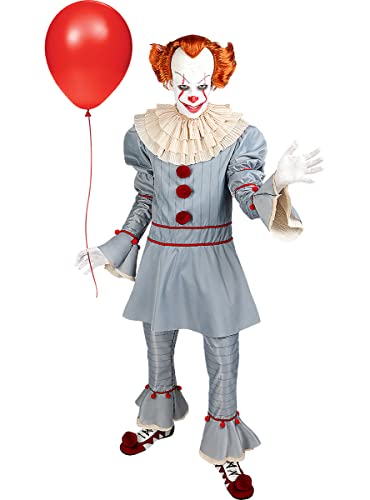 Funidelia | Pennywise Kostüm - Es Kapitel 2 100% OFFIZIELLE für Herren Größe S Pennywise, Horrorfilm, Killer clown, Horror - Farben: Bunt, Zubehör für Kostüm - Lustige Kostüme für deine Partys von Funidelia