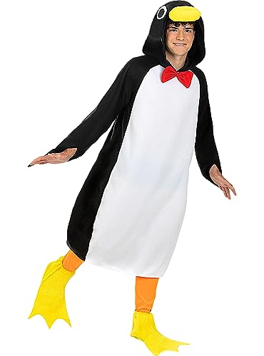 Funidelia | Pinguin Kostüm für Herren und Damen Tiere, Südpol - Kostüm für Erwachsene & Verkleidung für Partys, Karneval & Halloween - Größe L - XL - Schwarz von Funidelia