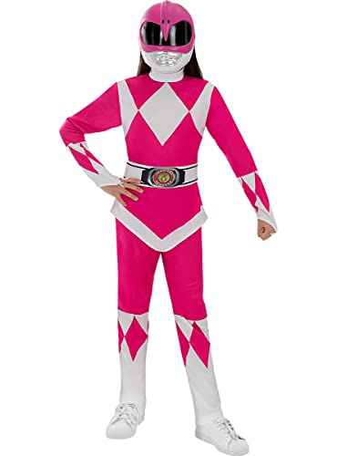 Funidelia | Power Ranger Kostüm rosa für Mädchen Film und Serien, Superhelden, Zeichentrickfilm - Kostüm für Kinder & Verkleidung für Partys, Karneval & Halloween - Größe 3-4 Jahre - Rosa von Funidelia