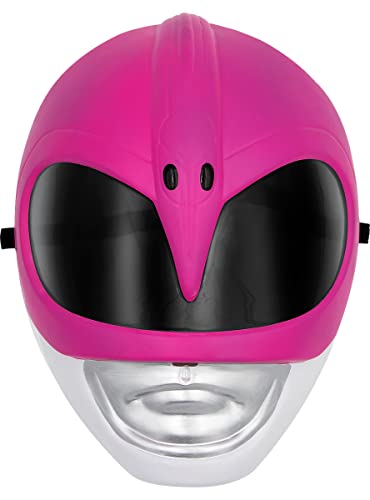 Funidelia | Power Ranger Maske pink für Mädchen Film und Serien, Superhelden, Zeichentrickfilm - Zubehör für Kinder, Zubehör für Kostüm - Rosa von Funidelia