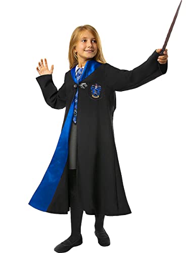 Funidelia | Ravenclaw Harry Potter Kostüm 100% OFFIZIELLE für Jungen und Mädchen Größe 7-9 Jahre Hogwarts, Zauberer, Film und Serien - Farben: Bunt, Zubehör für Kostüm von Funidelia