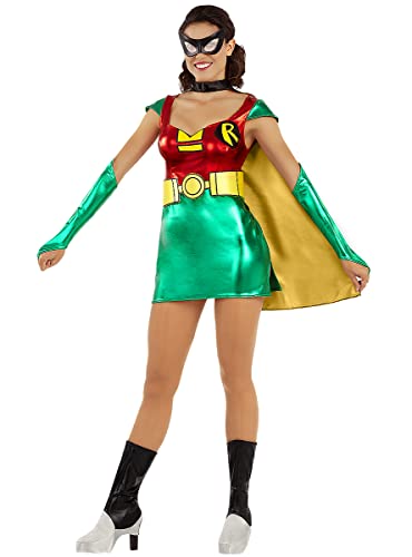 Funidelia | Robin Kostüm für Damen Boy Wonder, Superhelden, DC Comics - Kostüme für Erwachsene & Verkleidung für Partys, Karneval & Halloween - Größe M - Grün von Funidelia