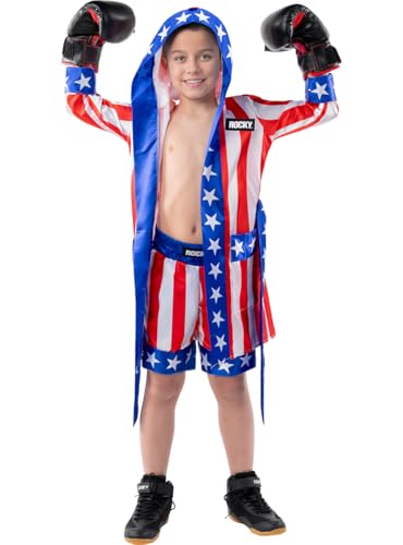 Funidelia | Rocky Balboa Boxer Umhang 100% OFFIZIELLE für Jungen Größe Rocky, Film und Serien, Rocky, Berufe - Farben: Bunt, Zubehör für Kostüm - Lustige Kostüme für deine Partys Funidelia | Rocky Balboa Boxer Umhang 100% OFFIZIELLE für Jungen Größe Rocky, Film und Serien, Rocky, Berufe - Farben: Bunt, Zubehör für Kostüm - Lustige Kostüme für deine Partys von Funidelia