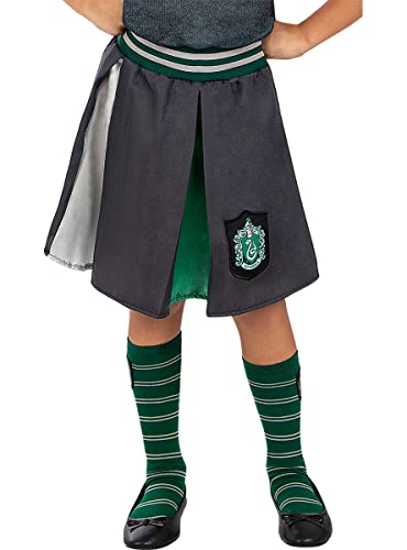 Funidelia | Slytherin Rock - Harry Potter für Mädchen Hogwarts, Zauberer, Film und Serien - Kostüm für Kinder & Verkleidung für Partys, Karneval & Halloween - Größe 10-12 Jahre - Schwarz von Funidelia