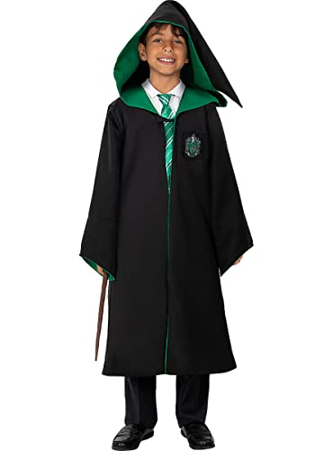 Funidelia | Slytherin Umhang Diamond Edition für Jungen und Mädchen Kostüm für Kinder & Verkleidung für Partys, Karneval & Halloween - Größe 3-4 Jahre - Schwarz von Funidelia