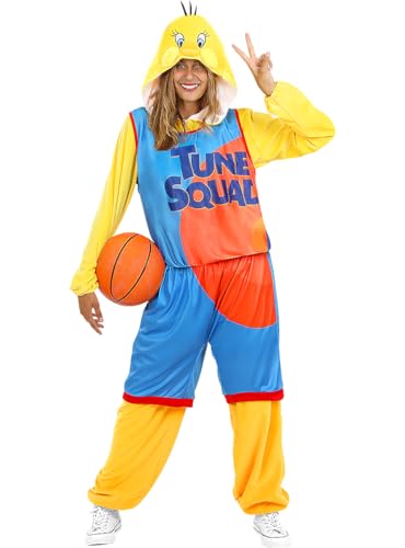 Funidelia | Tweety Space Jam Kostüm - Looney Tunes für Herren & Damen Kostüme für Erwachsene & Verkleidung für Partys, Karneval & Halloween - Größe S-M - Gelb von Funidelia