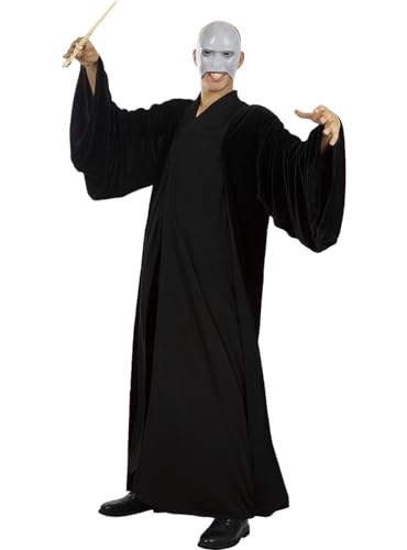 Funidelia | Voldemort Kostüm - Harry Potter für Herren, Zauberer, Hogwarts - Kostüme für Erwachsene & Verkleidung für Partys, Karneval & Halloween - Einheitsgröße - Schwarz von Funidelia