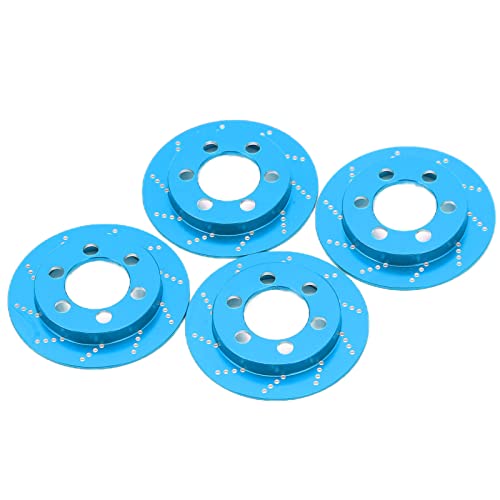 Funien RC Aluminiumbremsscheibe, Exquisites Erscheinungsbild, Stabile Leistung, Perfektes Upgrade für Axial SCX10 90046, AXI03007, TRAX4 mit Einfacher Installation (Blau) von Funien