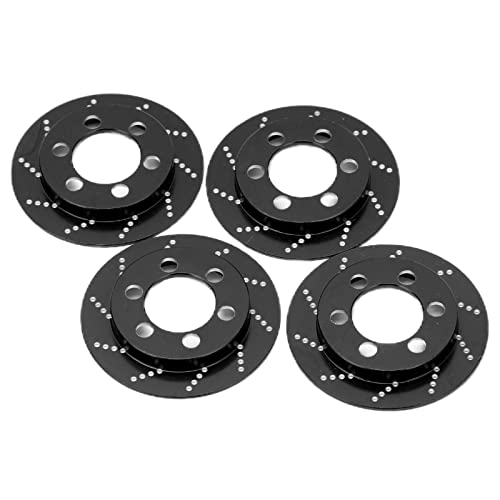 Funien RC Aluminiumbremsscheibe, Exquisites Erscheinungsbild, Stabile Leistung, Perfektes Upgrade für Axial SCX10 90046, AXI03007, TRAX4 mit Einfacher Installation (Schwarz) von Funien