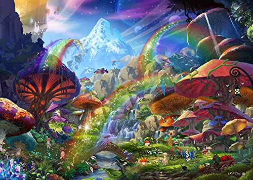 Funjigsawpuzzle 's Mushroom Jigsaw Puzzles 1000 Pieces of The Mysterious Mushroom Village. A Cool Adult Puzzles to Explore and Enjoy. Find All The Secrets in This Fantasy Mushroom Puzzle von Funjigsawpuzzle