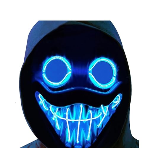 Funjoyz Huggy Halloween Maske Wuggy,LED Horror Maske,Universal-Halloween-Maske,Geeignet FüR Halloween,Karneval, Maskerade,Weihnachten,Cosplay,Party von Funjoyz