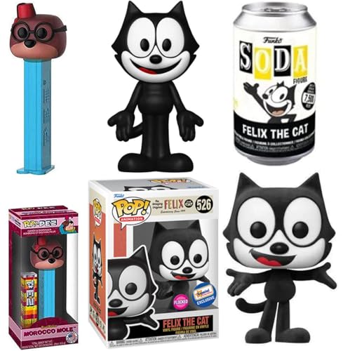 Benjamin Benny Chase Top Cat Ball Pop Figure Hanna-Barbara Character Bundled with Retro Cartoon WB Clip Hanger Races/Jetsons/Flintstones + Wacky Pack minis 3 Items von Funko