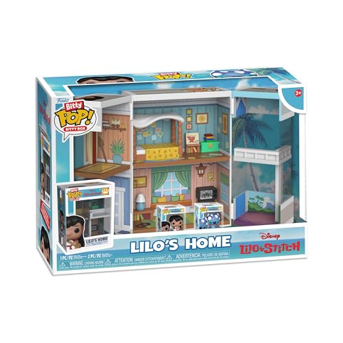 Funko Bitty Pop! Bitty Boxes: Lilo & Stitch - Lilo's Home Playset mit 2-0,9 Zoll (2,2 cm) winzige Mini-Figuren - Disney: Lilo & Stitch - Sammler-Vitrine mit Innenszene und Aufbewahrung Funko Bitty Pop! Bitty Boxes: Lilo & Stitch - Lilo's Home Playset mit 2-0,9 Zoll (2,2 cm) winzige Mini-Figuren - Disney: Lilo & Stitch - Sammler-Vitrine mit Innenszene und Aufbewahrung von Funko