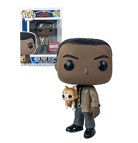 FUNKO POP! Captain Marvel NICK FURY with GOOSE THE CAT - EXCLUSIVE - COLLECTOR CORPS von POP