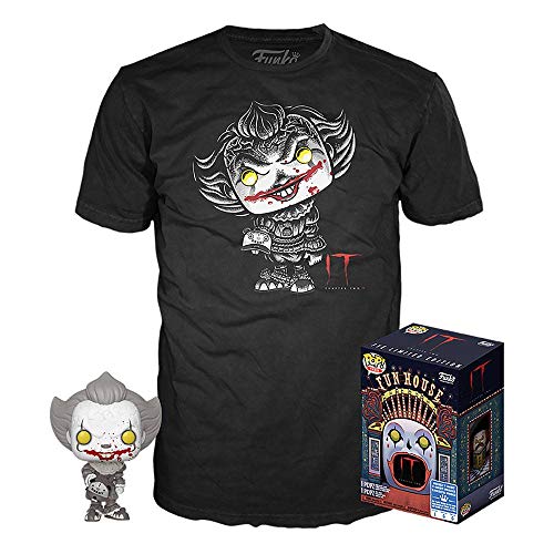 FUNKO Unisex Kinder POP Stephen Kings Es Pennywise Figur & T-Shirt Set (Size M), Multicoloured von Funko