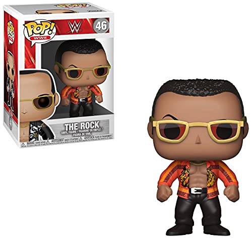 Funko Pop! Vinyl WWE The Rock Old School Figure, Multi - Dwayne "The Rock" Johnson - Vinyl-Sammelfigur - Geschenkidee - Offizielle Handelswaren - Spielzeug Für Kinder und Erwachsene - Sports Fans von Funko