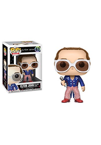 Funko 26295 Pop Vinylfigur Rocks Elton John Red, White, Blue von Funko